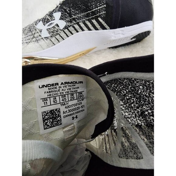 Under Armour Track Shoes Speedform Miler Spikes 2 White 3000020-101 Mens 11M New - Picture 7 of 7